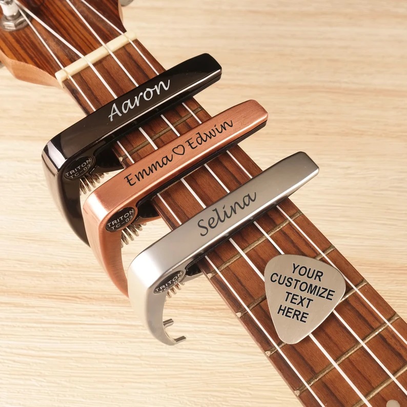 Personalised Metal Guitar Capo   – Oakdene Designs